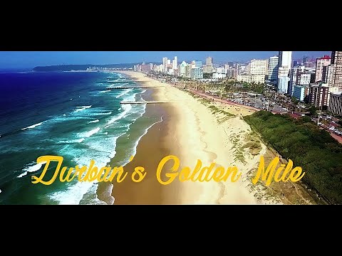 Durban Beach Front by Drone | North to Point Beach | HD