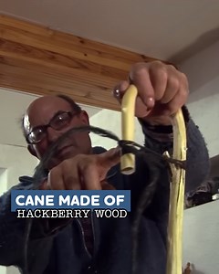 143K views · 1.3K reactions | Cane or Walking Stick Made of Hackberry Wood羚 | Eugenio Monesma Documentaries | Facebook