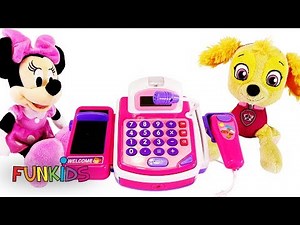 Paw Patrol & Minnie Mouse Play with Toy Cash Register