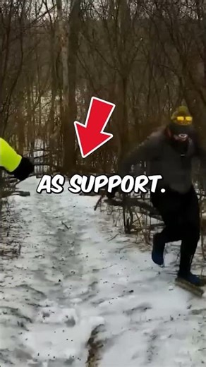 He Thought He Could Climb the Icy Trail😭#shorts