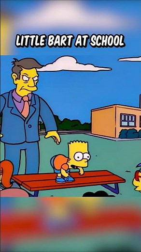 Little Bart at school