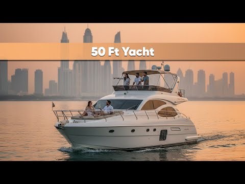 50 Ft Yacht Dubai | Smooth Sailing, Scenic Views & Elite Comfort