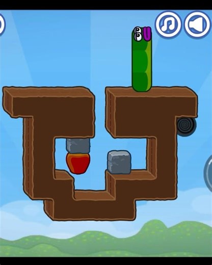 Apple worm 🐛 level 17 guide #shorts