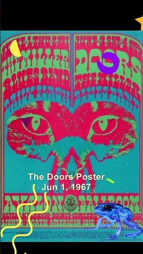 The Doors in 1967 – Psychedelic Poster That Defined an Era ✨