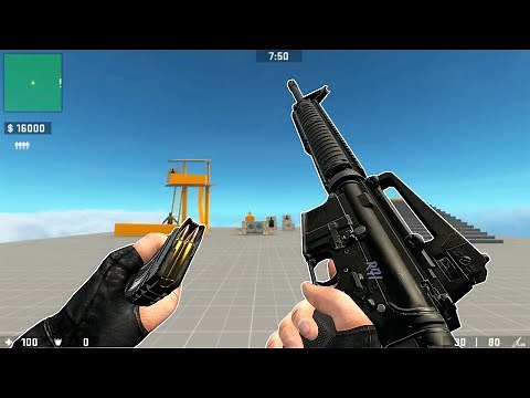 Counter-Strike: Source M16 with MW2022 Animations