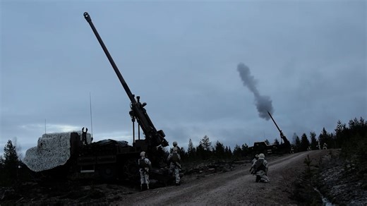US & NATO Firing Heavy Artillery in Training