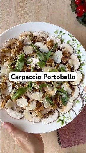 Carpaccio de portobello 🍄‍🟫