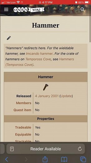 How to get a Hammer in OsRs Quick Guide Short