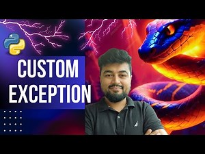#66 Python Tutorial for Beginners | Creating Custom Exceptions | Hindi