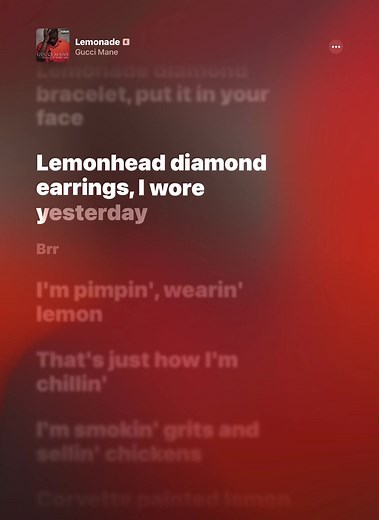 Lemonade- Gucci Mane || #lemonade #him #guccimane #lyrics #fyp | lemonade gucci mane