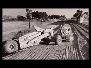 Classic Caterpillar Inc machinery: towed scrapers