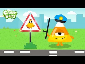 Candy Shapes Part 2 (Candybots) - Apps for Children to learn Circle, Square, Triangle...