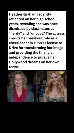 From Nerdy to Icon Heather Graham’s Surprising High School Truth! 🤓✨ #celebrity #news #shorts