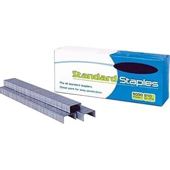 Amazon.com : Standard Staples 210 Per Strip Leg Length 1/4 Crown Width 1/2 Paper SF1 Standard Staples Staples for Staple Gun Heavy Duty Staples Staples for Desk Stapler Small Staples 1/4 Staples Staples Heavy Duty : Office Products