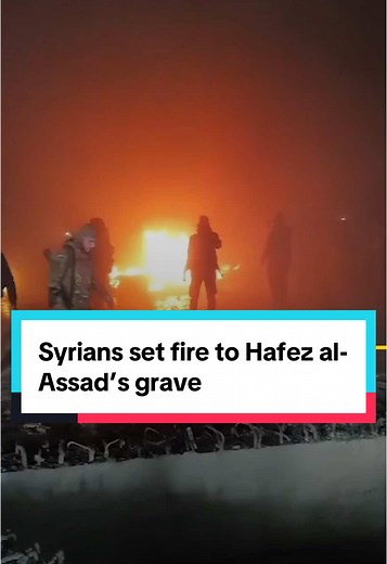 Syrians Set Fire to Hafez al-Assad's Grave