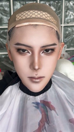 Gu Shiye s marinated Egg version #cos makeup#Male cosplay makeup