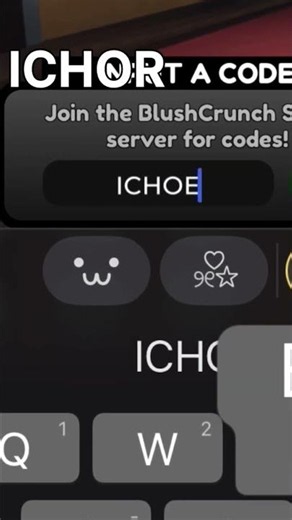 the code is : ICHOR !