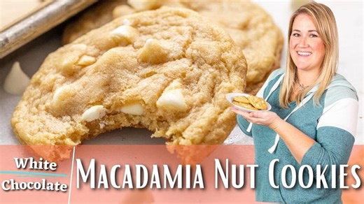 White chocolate macadamia nut cookies