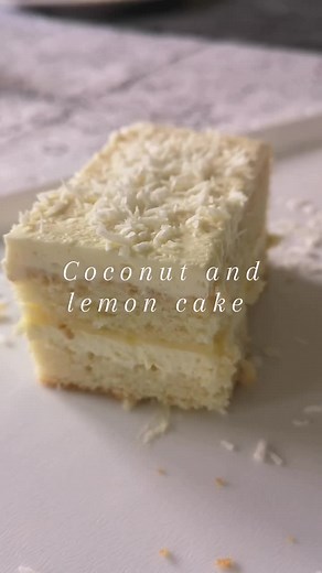 Coconut & Lemon Curd Cake Recipe