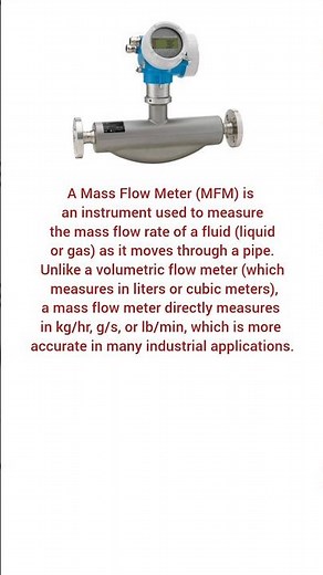 "Mass Flow Meter Basics | Types, Working & Applications Explained" #instrumentation