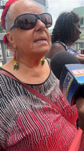 Live at Young Street Georgetown where persons have gathered in th vicinity of the US embassy to protest the recent attacks on Venezuela | Stabroek News