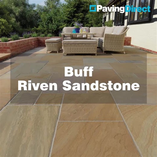 Classic Buff India Sandstone Paving Slabs for Your Garden