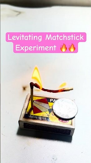 Levitating Matchstick Experiment #experiment #physics #science #sciencefacts #trending