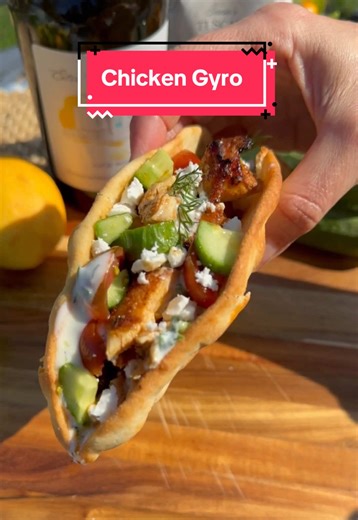 Chicken gyro. Ingredients below and full recipe is on my website www.miciamammas.com. Search the word. “gyro” Chicken Gyro Ingredients Marinade (Serves 5) 3 lbs. Chicken Thighs - boneless and skinless, cleaned ¼ Cup Olive Oil 1 Cup Greek Yogurt 3 tsp. Italian Spice Blend, I use Teresa’s Tuscan Spice 1 tsp. Cumin 1 tsp. Paprika ½ tsp. Coriander 4 tbsp. Lemon Juice 1 tsp. Salt ½ Black Pepper 1 Cup Chicken Broth, plus some of each of the above spices mixed into it (The spices are optional) 1 Large