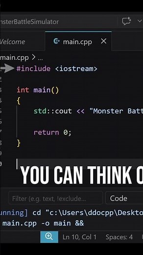 Why #include iostream? | C++ Beginner #1