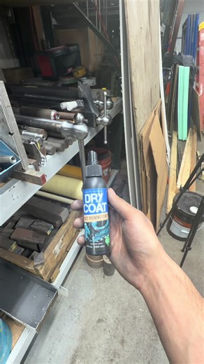 This is our go to rust preventative on finished parts! Keeps the flash rust away even in the most humid environments. I am likely over applying in this video but I like to be safe so I don’t have to shine it again. It will dry and not leave a sticky or slick substance on the part. We love it! #diy #machinist #restoration #welder #workshop
