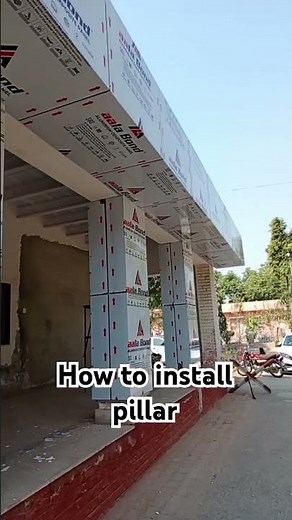 How to install piller with alucobond sheet install cladding sheet