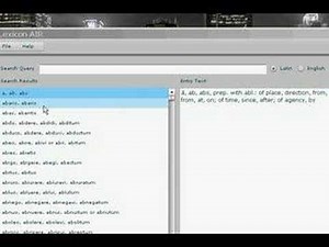 Lexicon Tutorial