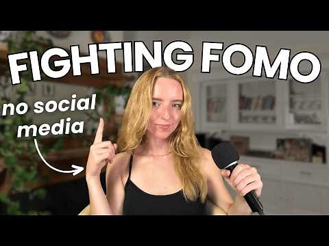 how to overcome the "fear of missing out" while being off social media!