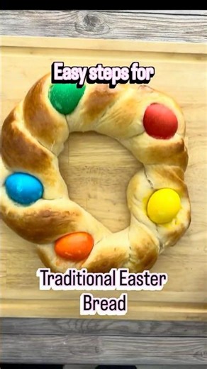 How to Braid Easter Bread with Eggs (Easy Recipe!) 🐣