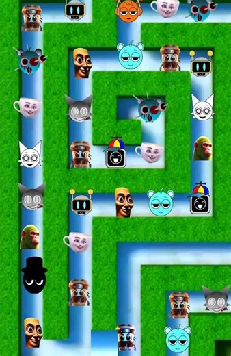 Mon Mon Mon Lemon vs ANGRY Mon lemon changes color after EATS ALL SPRUNKI #animation #005