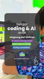 MENGAPA BELAJAR CODING & AI DI KODEKIDDO? - Materi dan kurikulum yang selalu updated dari Silicon Valley USA - Tersedia kelas online dan offline di KodeKiddo learning center di berbagai kota di Indonesia - Kesempatan mengikuti kompetisi di taraf nasional dan international DAFTARKAN ANAK ANDA UNTUK KELAS TRIAL DAN STUDENT ADVISORY. GRATIS! | KodeKiddo