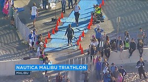 Suns out, guns out! Phillip Palmer took part in the Nautica Malibu Triathlon yesterday...and we found a picture from when he participated last year! | ABC7 Morning Show