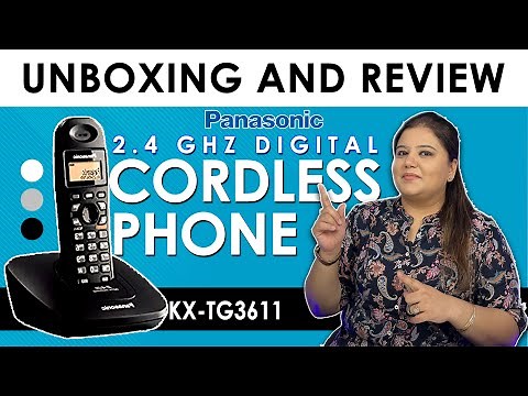Panasonic KX-TG3611BX Digital Cordless Landline Phone | Unboxing