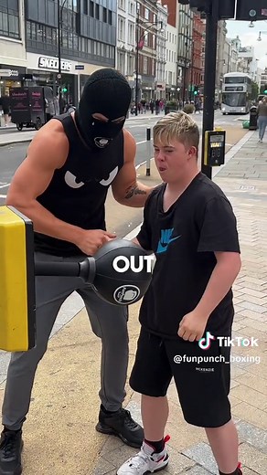 Max is a future boxing champ #funpunch #boxing