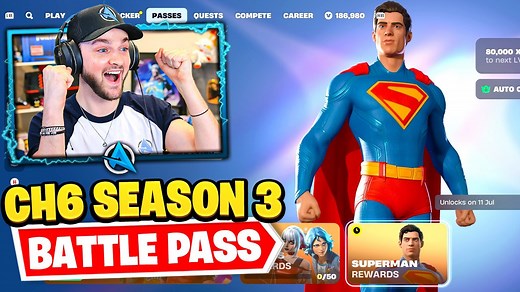 #NEW# Fortnite Chapter 6 SEASON 3 Battle Pass! (SUPERMAN + ROBIN)
