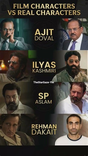 😱😱​Did You Know? These Film Characters are Based on Real People! #shorts #dhurandhar #facts