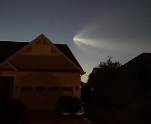 93K views · 9.9K reactions | My brother in Charlotte, NC caught a dragon by the tail this morning! He and his family got a heart-pounding glimpse of the SpaceX rocket carrying four astronauts to the International Space Station.  | Patricia Cornwell | Facebook