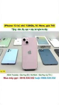 iPhone 13 128GB, New casing, price 7.5 million VND = original device, fully functional.