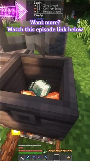 Using #CreateMod to make #train supplies - I made brass in #minecraft!