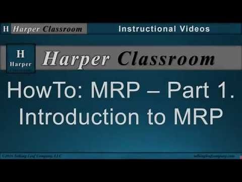 Material Requirements Planning-MRP-Part-1 | Dr. Harper's Classroom