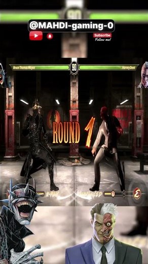 BATMAN WHO LAUGHS KILLS TWO-FACE! 🤯 DC Comics MK9 Funniest FATALITY #shorts