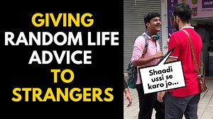 1.3M views · 26K reactions | Giving Random Life Advice to Strangers 藍 (Full Video Link) - https://youtu.be/ImJh6s-tF7Q We went up to strangers and gave them random, funny life advices. Their reactions were super hilarious and unexpected. This simple prank turned out to be full of laughs! #becausewhynot | Because Why Not | Facebook