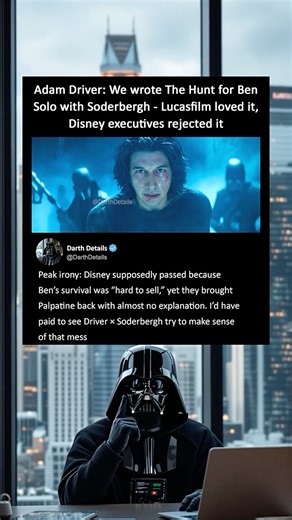 Adam Driver: We wrote The Hunt for Ben Solo - Lucasfilm loved it, Disney executives rejected it