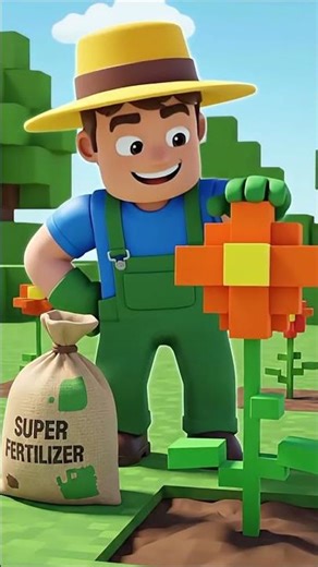 Rookie used Super Fertilizer! ⚡#shorts #animation