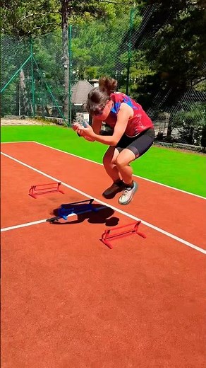 Side-to-side jumps over barriers – increase power and precision. #oxanaskiclub #ski #skitraining